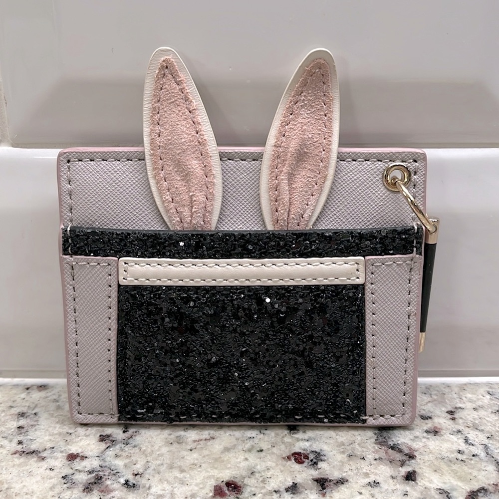 Kate Spade Rabbit in the Hat Card Holder EUC